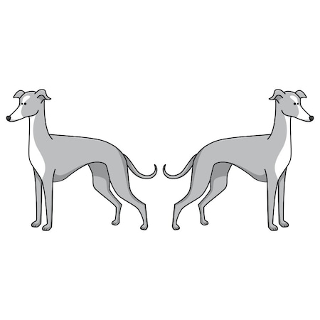 Signmission Greyhound Dog Decal, Dog Lover Decor Vinyl Sticker D-24-Greyhound